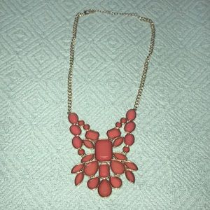 Coral statement necklace